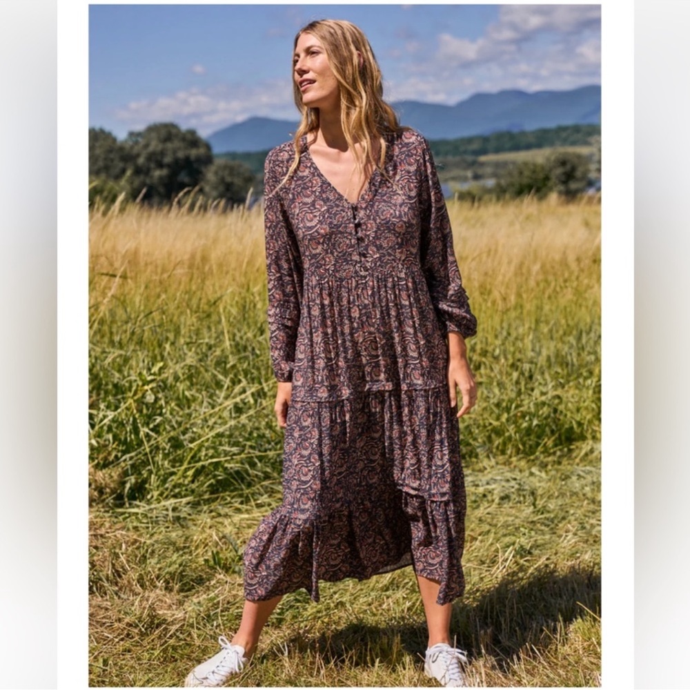 Faherty - Isabella Dress - Artisan Block Print M